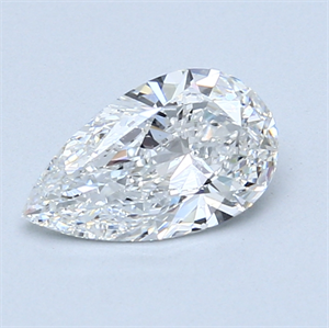 1.00 Carats, Pear Diamond with  Cut, E Color, SI1 Clarity and Certified by GIA
