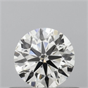 Natural Diamond 0.45 Carats, Round with Excellent Cut, H Color, VS2 Clarity and Certified by IGI