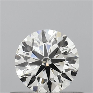 Picture of Natural Diamond 0.45 Carats, Round with Excellent Cut, H Color, VS2 Clarity and Certified by IGI