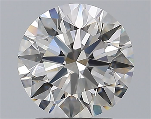 Picture of Natural Diamond 2.11 Carats, Round with Excellent Cut, H Color, VS2 Clarity and Certified by GIA