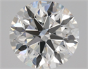 Natural Diamond 1.30 Carats, Round with Excellent Cut, F Color, IF Clarity and Certified by GIA