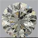 Natural Diamond 0.50 Carats, Round with Good Cut, K Color, SI2 Clarity and Certified by GIA