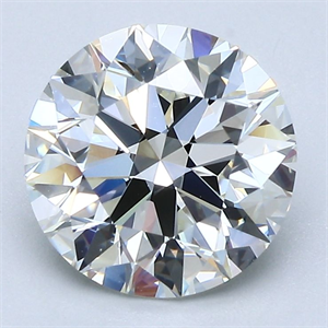 Picture of Natural Diamond 2.50 Carats, Round with Excellent Cut, I Color, VVS1 Clarity and Certified by GIA