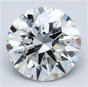 Natural Diamond 7.01 Carats, Round with Excellent Cut, G Color, VS2 Clarity and Certified by GIA