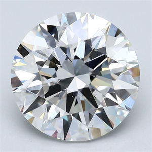 Picture of Natural Diamond 7.01 Carats, Round with Excellent Cut, G Color, VS2 Clarity and Certified by GIA