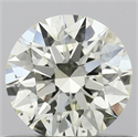 Natural Diamond 0.50 Carats, Round with Excellent Cut, K Color, SI1 Clarity and Certified by IGI