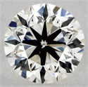 Natural Diamond 0.50 Carats, Round with Very Good Cut, K Color, VVS1 Clarity and Certified by GIA