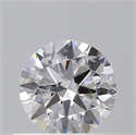 Natural Diamond 0.40 Carats, Round with Excellent Cut, D Color, SI2 Clarity and Certified by GIA