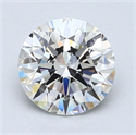 Natural Diamond 1.70 Carats, Round with Excellent Cut, F Color, VS2 Clarity and Certified by GIA