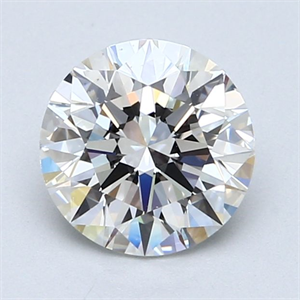 Picture of Natural Diamond 1.70 Carats, Round with Excellent Cut, F Color, VS2 Clarity and Certified by GIA