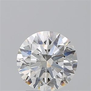 Picture of Natural Diamond 2.06 Carats, Round with Excellent Cut, G Color, SI1 Clarity and Certified by GIA