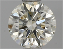 Natural Diamond 0.53 Carats, Round with Excellent Cut, J Color, VVS1 Clarity and Certified by IGI