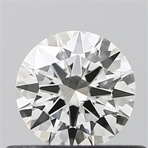 Picture of Natural Diamond 0.40 Carats, Round with Excellent Cut, E Color, SI1 Clarity and Certified by IGI