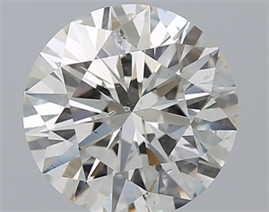 Picture of Natural Diamond 2.01 Carats, Round with Excellent Cut, H Color, SI2 Clarity and Certified by GIA