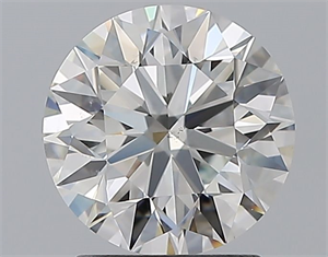 Picture of Natural Diamond 2.01 Carats, Round with Excellent Cut, H Color, SI1 Clarity and Certified by GIA