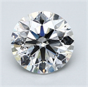 Natural Diamond 1.90 Carats, Round with Excellent Cut, F Color, SI2 Clarity and Certified by GIA