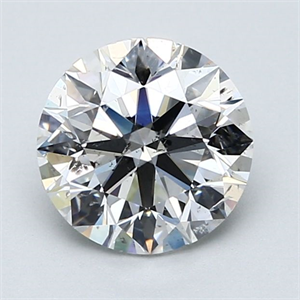 Picture of Natural Diamond 1.90 Carats, Round with Excellent Cut, F Color, SI2 Clarity and Certified by GIA