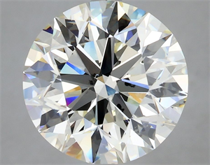 Picture of Natural Diamond 5.00 Carats, Round with Excellent Cut, K Color, SI1 Clarity and Certified by GIA