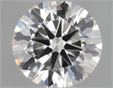 Natural Diamond 0.43 Carats, Round with Excellent Cut, I Color, VS1 Clarity and Certified by IGI