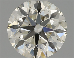 Picture of Natural Diamond 0.60 Carats, Round with Excellent Cut, I Color, VS2 Clarity and Certified by IGI