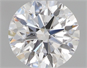 Natural Diamond 0.42 Carats, Round with Excellent Cut, D Color, VS2 Clarity and Certified by GIA