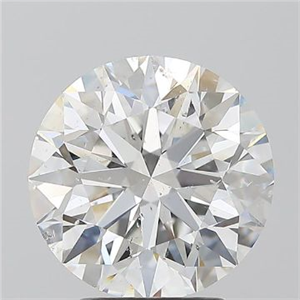 Picture of Natural Diamond 3.52 Carats, Round with Excellent Cut, F Color, SI2 Clarity and Certified by GIA