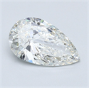 Natural Diamond 1.40 Carats, Pear with  Cut, H Color, VVS2 Clarity and Certified by GIA