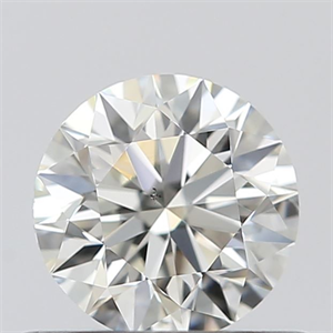 Picture of Natural Diamond 0.50 Carats, Round with Excellent Cut, I Color, SI1 Clarity and Certified by GIA