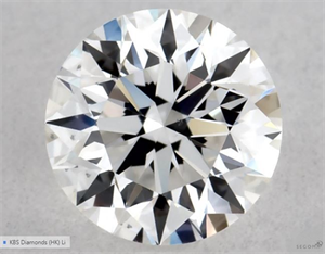 Picture of Natural Diamond 0.40 Carats, Round with Excellent Cut, F Color, VS2 Clarity and Certified by GIA