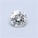 Natural Diamond 0.41 Carats, Round with Very Good Cut, G Color, VS2 Clarity and Certified by GIA