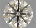 Natural Diamond 0.50 Carats, Round with Very Good Cut, J Color, I1 Clarity and Certified by IGI