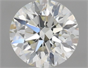 Natural Diamond 0.61 Carats, Round with Excellent Cut, J Color, VS1 Clarity and Certified by IGI