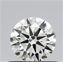 Natural Diamond 0.54 Carats, Round with Excellent Cut, J Color, VVS1 Clarity and Certified by IGI