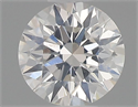 Natural Diamond 0.41 Carats, Round with Excellent Cut, F Color, SI1 Clarity and Certified by GIA