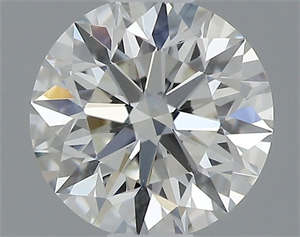 Picture of Natural Diamond 0.40 Carats, Round with Excellent Cut, I Color, VS2 Clarity and Certified by GIA