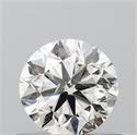 Natural Diamond 0.60 Carats, Round with Very Good Cut, J Color, SI2 Clarity and Certified by GIA