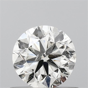 Picture of Natural Diamond 0.60 Carats, Round with Very Good Cut, J Color, SI2 Clarity and Certified by GIA