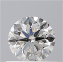 Natural Diamond 0.50 Carats, Round with Very Good Cut, I Color, SI2 Clarity and Certified by GIA