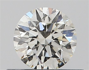 Picture of Natural Diamond 0.41 Carats, Round with Excellent Cut, J Color, IF Clarity and Certified by GIA