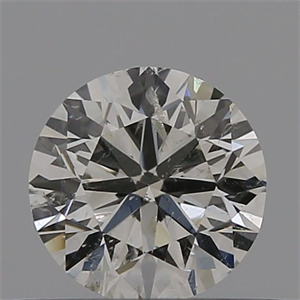 Picture of Natural Diamond 0.53 Carats, Round with Excellent Cut, J Color, VS2 Clarity and Certified by GIA