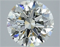 Natural Diamond 3.01 Carats, Round with Excellent Cut, I Color, SI1 Clarity and Certified by GIA