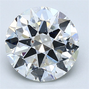 Picture of Natural Diamond 3.01 Carats, Round with Very Good Cut, H Color, SI2 Clarity and Certified by GIA