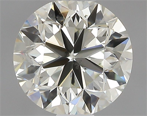 Picture of Natural Diamond 0.70 Carats, Round with Very Good Cut, K Color, SI1 Clarity and Certified by IGI