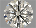 Natural Diamond 0.40 Carats, Round with Excellent Cut, J Color, SI1 Clarity and Certified by IGI