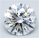 Natural Diamond 4.07 Carats, Round with Excellent Cut, D Color, VS1 Clarity and Certified by GIA