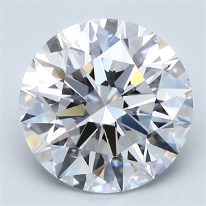 Picture of Natural Diamond 4.07 Carats, Round with Excellent Cut, D Color, VS1 Clarity and Certified by GIA