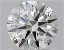 Natural Diamond 1.70 Carats, Round with Excellent Cut, J Color, IF Clarity and Certified by GIA