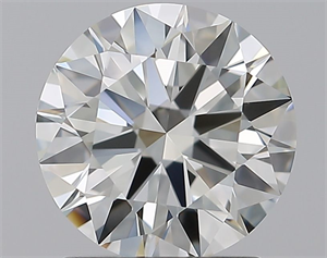 Picture of Natural Diamond 1.70 Carats, Round with Excellent Cut, J Color, IF Clarity and Certified by GIA