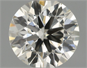 Natural Diamond 0.51 Carats, Round with Excellent Cut, I Color, VS2 Clarity and Certified by IGI