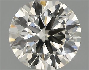 Picture of Natural Diamond 0.51 Carats, Round with Excellent Cut, I Color, VS2 Clarity and Certified by IGI